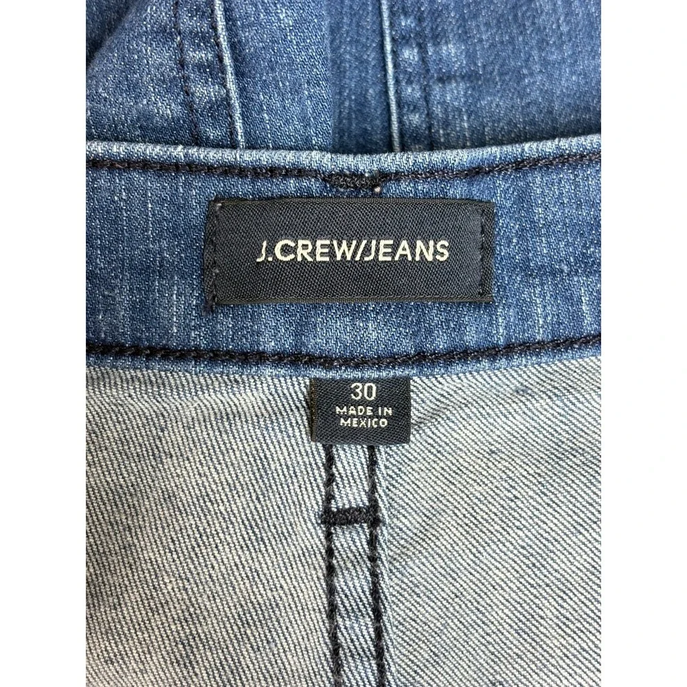 J. Crew High-rise denim short w/ patch pockets Sailor Rockabilly Vtg Style Sz 30 - Picture 3 of 4